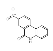 6(5H)-Phenanthridinone, 8-nitro- Structure