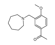 1-[3-(azepan-1-ylmethyl)-4-methoxyphenyl]ethanone Structure