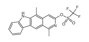 1,5-dimethyl-6H-pyrido[4,3-b]carbazol-3-yl trifluoromethanesulfonate结构式