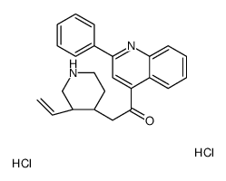 2-[(3R,4S)-3-ethenylpiperidin-4-yl]-1-(2-phenylquinolin-4-yl)ethanone,dihydrochloride Structure