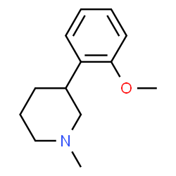 Piperidine, 3-(o-methoxyphenyl)-1-methyl- (8CI)结构式