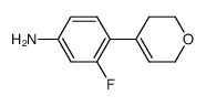 3-fluoro-4-(3,6-dihydro-2H-pyran-4-yl)benzenamine结构式