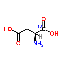 L-Aspartic Acid (1-13C) structure