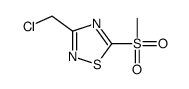 3-(chloromethyl)-5-methylsulfonyl-1,2,4-thiadiazole结构式