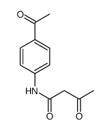 N-(4-acetylphenyl)-3-oxobutanamide Structure