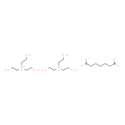 bis[tris(2-hydroxyethyl)ammonium] heptanedioate结构式