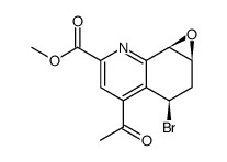 Oxireno[h]quinoline-6-carboxylic acid, 4-acetyl-3-bromo-1a,2,3,7b-tetrahydro-, methyl ester, (1aS,3R,7bR)结构式