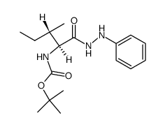 [(1S,2S)-2-Methyl-1-(N'-phenyl-hydrazinocarbonyl)-butyl]-carbamic acid tert-butyl ester Structure