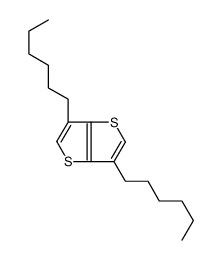 3,6-dihexylthieno[3,2-b]thiophene结构式