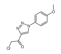 2-chloro-1-[1-(4-methoxyphenyl)triazol-4-yl]ethanone结构式