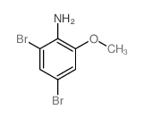 2,4-Dibromo-6-methoxyaniline structure