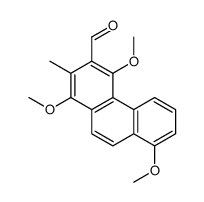 1,4,8-trimethoxy-2-methylphenanthrene-3-carbaldehyde Structure