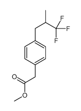 methyl 2-[4-(3,3,3-trifluoro-2-methylpropyl)phenyl]acetate结构式