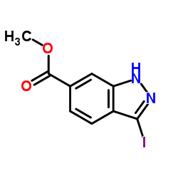 METHYL 3-IODO-1H-INDAZOLE-6-CARBOXYLATE Structure