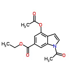 N-ACETYL-4-ACETOXYL-6-ETHYLINDOLE CARBOXYLATE Structure