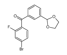 4-BROMO-3'-(1,3-DIOXOLAN-2-YL)-2-FLUOROBENZOPHENONE图片