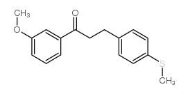 3'-METHOXY-3-(4-THIOMETHYLPHENYL)PROPIOPHENONE结构式