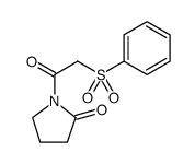 1-(2-(Phenylsulfonyl)acetyl)pyrrolidin-2-one structure