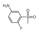 4-fluoro-3-methylsulfonylaniline structure