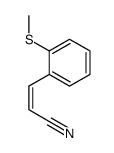 3-(2-methylsulfanylphenyl)prop-2-enenitrile结构式