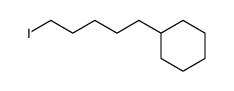 ω-cyclohexylpentyl iodide结构式