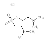 2-(2-dimethylaminoethylsulfanylsulfonyl)-N,N-dimethyl-ethanamine structure