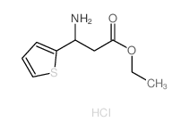 ethyl 3-amino-3-(2-thienyl)propanoate(SALTDATA: HCl)结构式