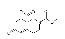 1,2,3,4,6,7,8,9-octahydro-2,9-dicarbomethoxy-6-oxoisoquinoline Structure