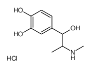 methyl(beta,3,4-trihydroxy-alpha-methylphenethyl)ammonium chloride structure