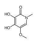 3,4-dihydroxy-5-methoxy-1-methylpyridin-2(1H)-one Structure