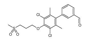 3',5'-dichloro-2',6'-dimethyl-4'-[3-(methylsulfonyl)propoxy]biphenyl-3-carbaldehyde Structure