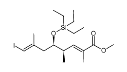 methyl (2E,4R,5R,7E)-8-iodo-2,4,7-trimethyl-5-[(triethylsilyl)oxy]-2,7-octadienoate Structure