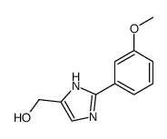 [2-(3-Methoxy-phenyl)-3H-imidazol-4-yl]-methanol结构式