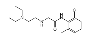 N-(diethylaminoethyl)-aminoacetic acid 2-chloro-6-methylanilide Structure