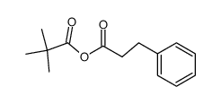 3-phenylpropanoic pivalic anhydride Structure