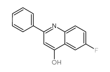 6-氟-2-苯基-4-喹啉醇结构式