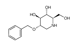 (2R,3R,4S,5S)-5-(Benzyloxy)-2-(hydroxymethyl)piperidine-3,4-diol Structure