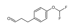 3-(4-difluoromethoxy-phenyl)-propionaldehyde Structure