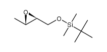 tert-butyldimethyl(((2S,3S)-3-methyloxiran-2-yl)methoxy)silane Structure