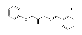 1-phenoxyacetyl-2-(2-hydroxybenzylidene)hydrazine结构式