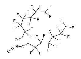 bis(2,2,3,3,4,4,5,5,6,6,7,7-dodecafluoroheptyl) tellurite结构式