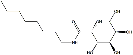 (2R,3S,4R,5R)-2,3,4,5,6-pentahydroxy-N-octylhexanamide structure