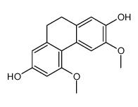 3,5-dimethoxy-9,10-dihydrophenanthrene-2,7-diol结构式