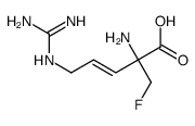 alpha-monofluoromethyl-3,4-dehydroarginine结构式