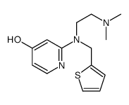 2-[2-(dimethylamino)ethyl-(thiophen-2-ylmethyl)amino]-1H-pyridin-4-one结构式