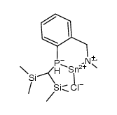 [((Me3Si)2CH)(C6H4-2-CH2NMe2)P]SnCl Structure