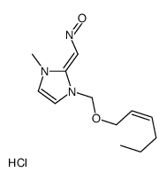 [(Z)-[1-[[(E)-hex-2-enoxy]methyl]-3-methylimidazol-2-ylidene]methyl]-oxoazanium,chloride结构式