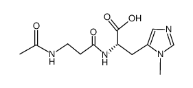 N-acetyl-L-anserine Structure