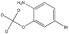 4-Amino-3-(methoxy-d3)-bromobenzene Structure