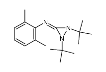 (1,2-di-tert-butyldiaziridin-3-yleidene)(2,6-dimethylphenyl)amine结构式